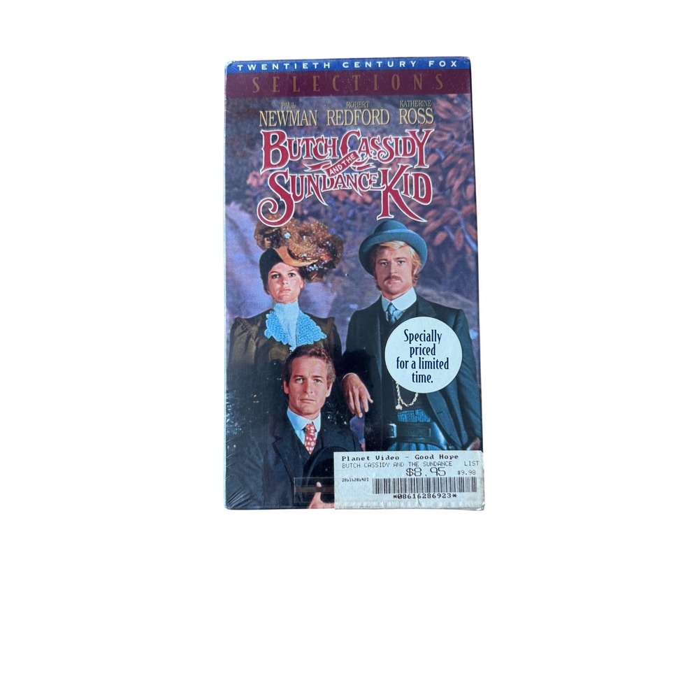 Butch‎ Cassidy and the Sundance Kid Factory sealed VHS Movie Factory Sealed